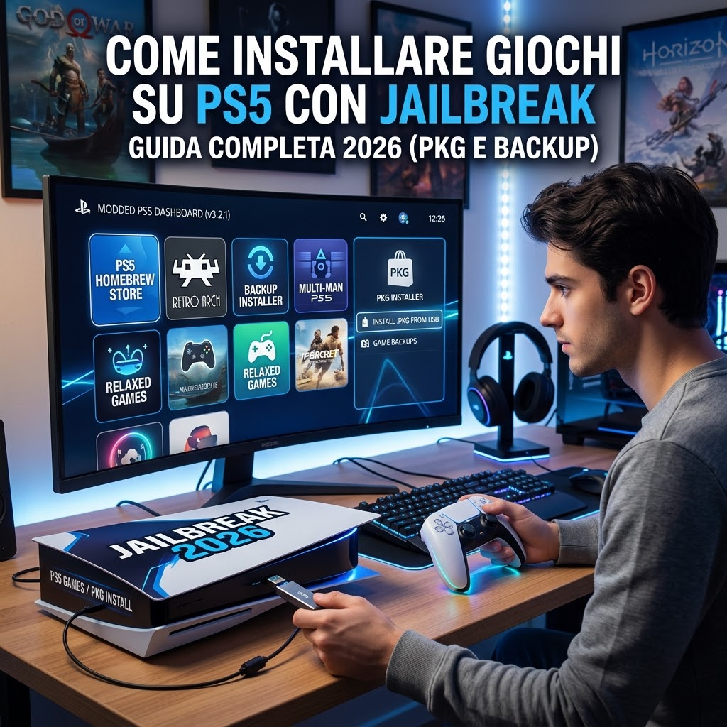 Come Installare Giochi su PS5 con Jailbreak: Guida Completa 2026 (PKG e Backup)