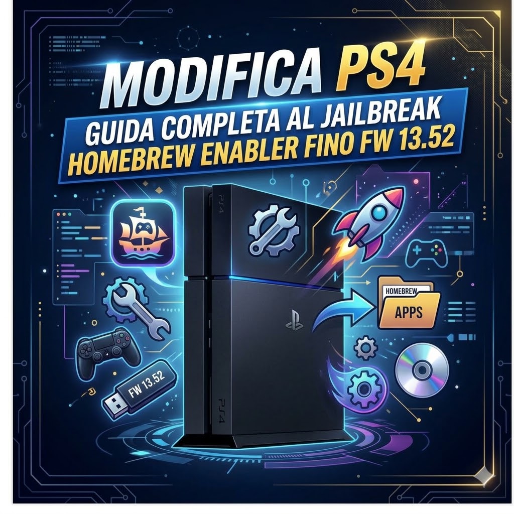 Modifica PS4 GoldHEN su firmware 13.52