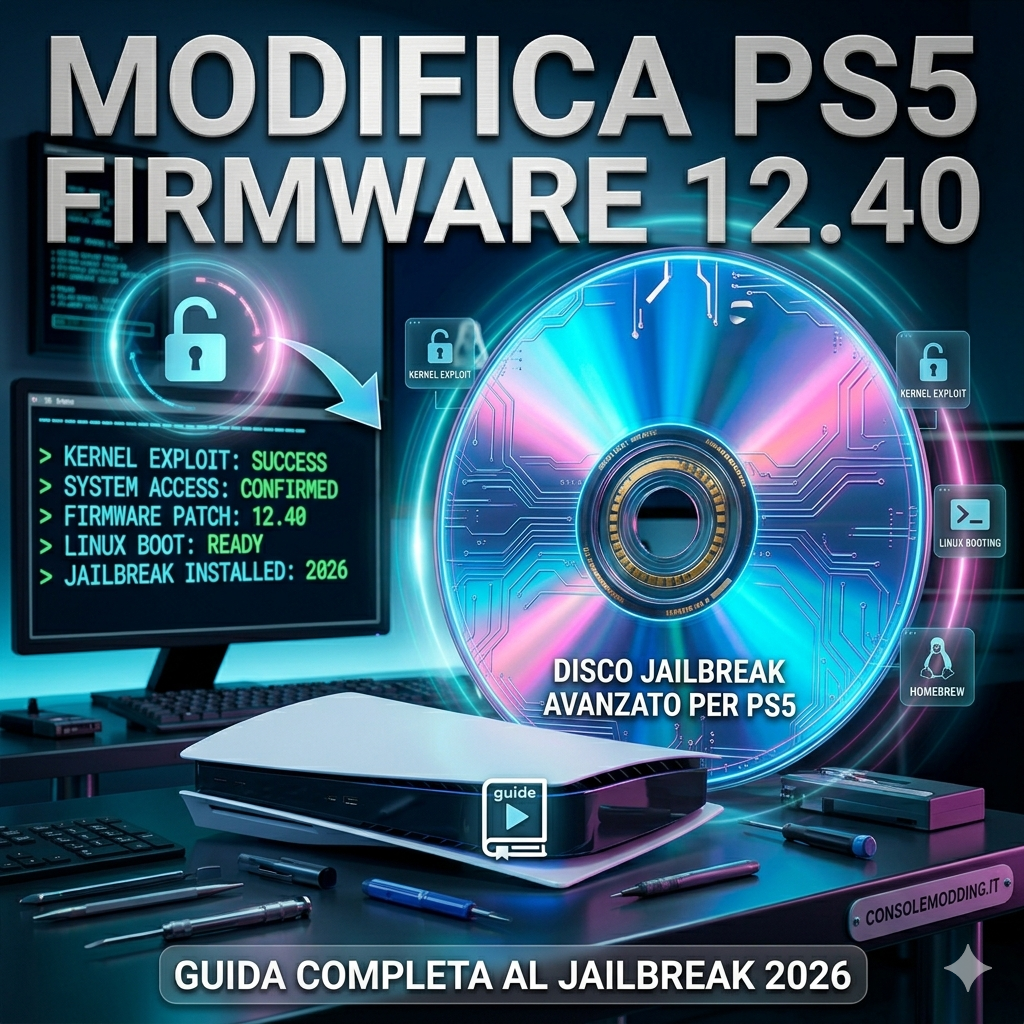 Modifica PS5 Firmware 12.40: Guida Completa al Jailbreak 2026