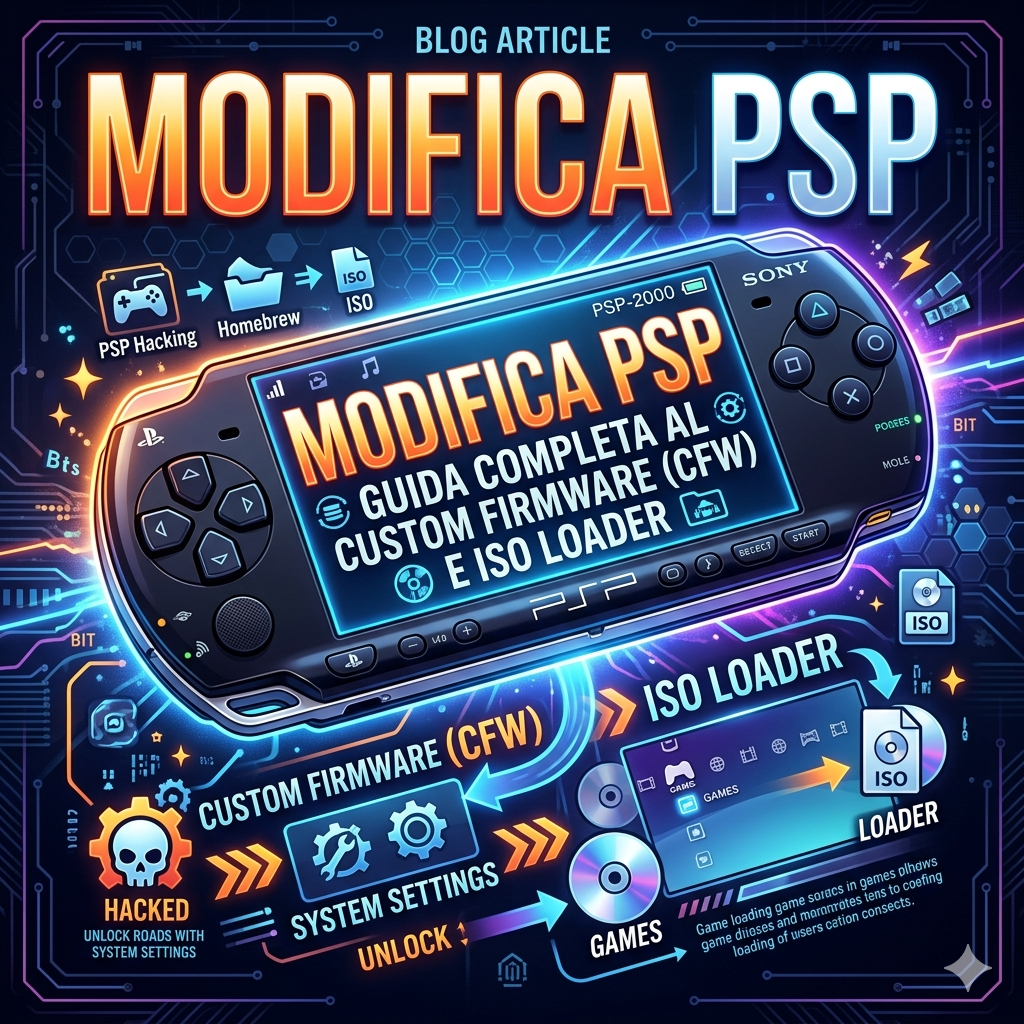 Modifica PSP: Guida Completa al Custom Firmware (CFW) e ISO Loader