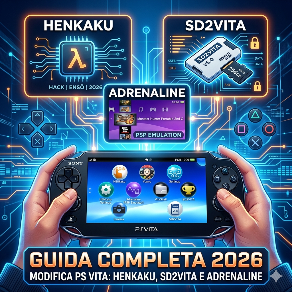 Modifica PS Vita: Henkaku, SD2VITA e Adrenaline - Guida Completa 2026