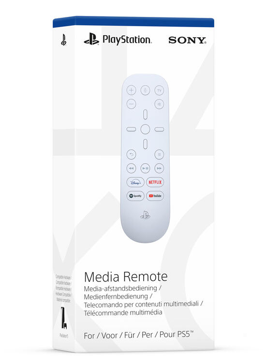 Sony Ps5 Telecomando Media Remote Playstation 5 Bianco Comandi Multimediali Tv