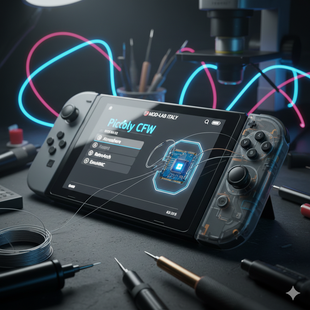 Modifica Nintendo Switch - Installazione Modchip Picofly + Custom Firmware Atmosphere