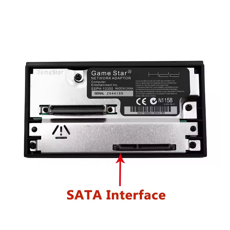 Network Adapter SATA per PS2 Fat – Adattatore Hard Disk HDD/SSD 2.5" e 3.5" fino a 2TB