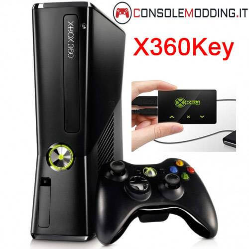 Xbox 360 Slim modificata con X360KEY