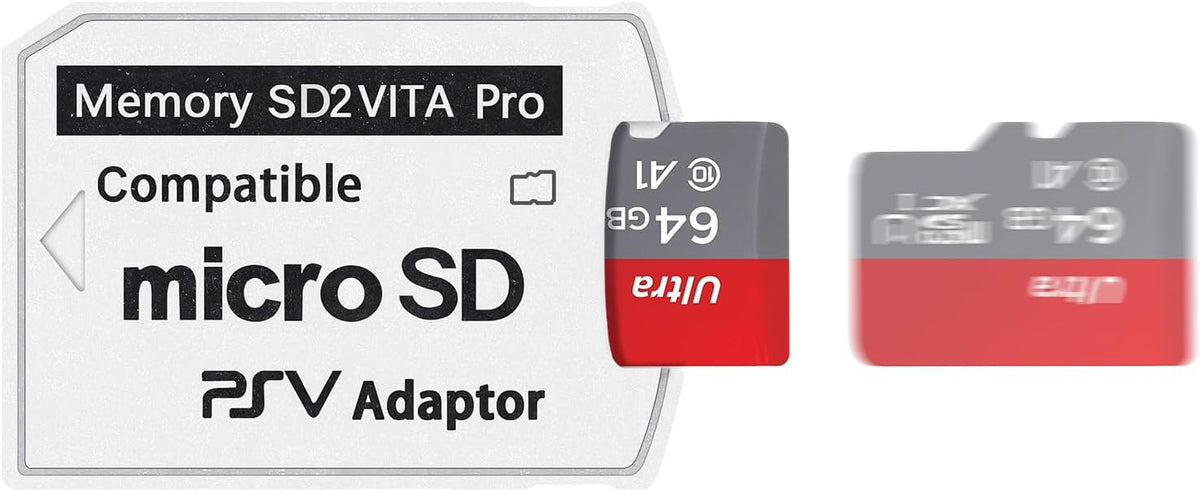 Dettaglio del connettore per scheda microSD dell'adattatore SD2VITA
