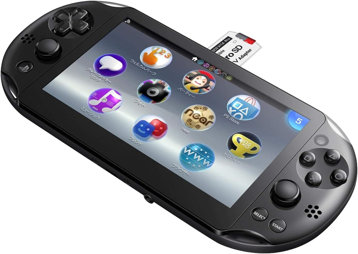 Confronto dimensioni tra l'adattatore SD2VITA e la cartuccia originale PS Vita