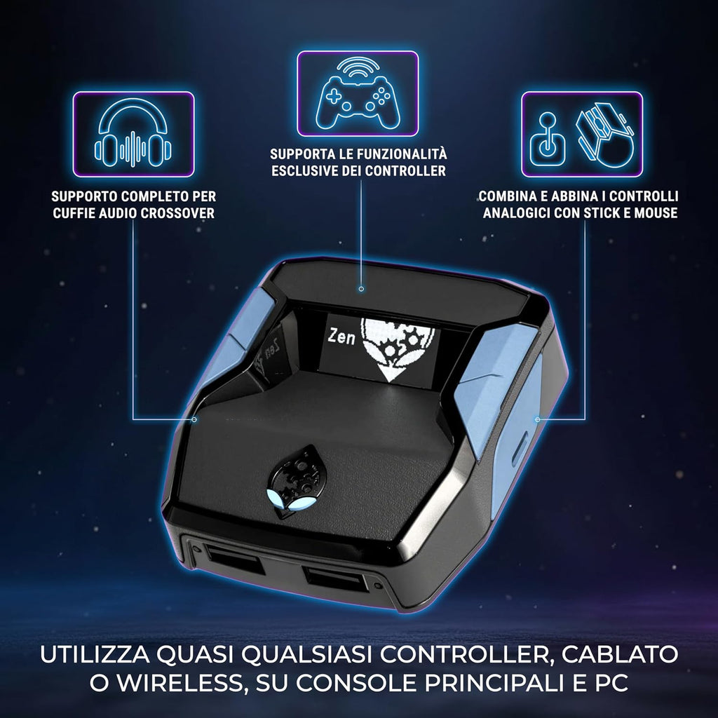 Cronus Zen preconfigurato – compatibilità con controller PS5, PS4, Xbox e mouse e tastiera