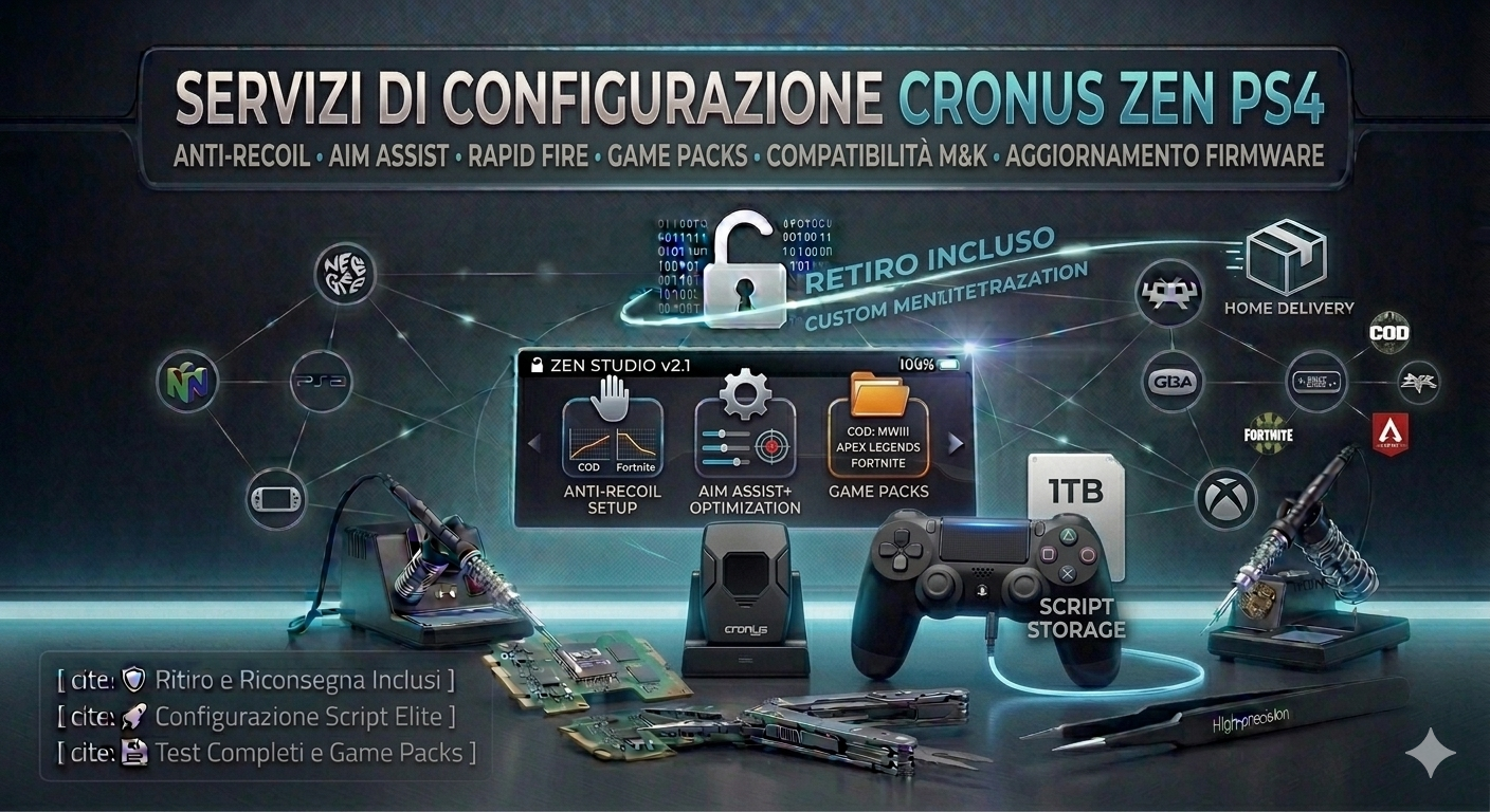 Installazione Cronus Zen su PS4 e PS5 – configurazione del dispositivo Cronus Zen per controller
