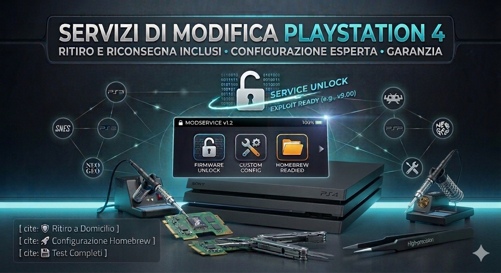 PS4 Homebrew - Console modificata con applicazioni homebrew abilitate
