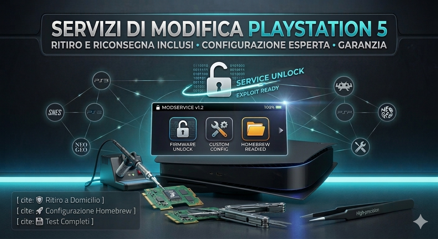 Modifica PS5 - Console PlayStation 5 modificata con jailbreak
